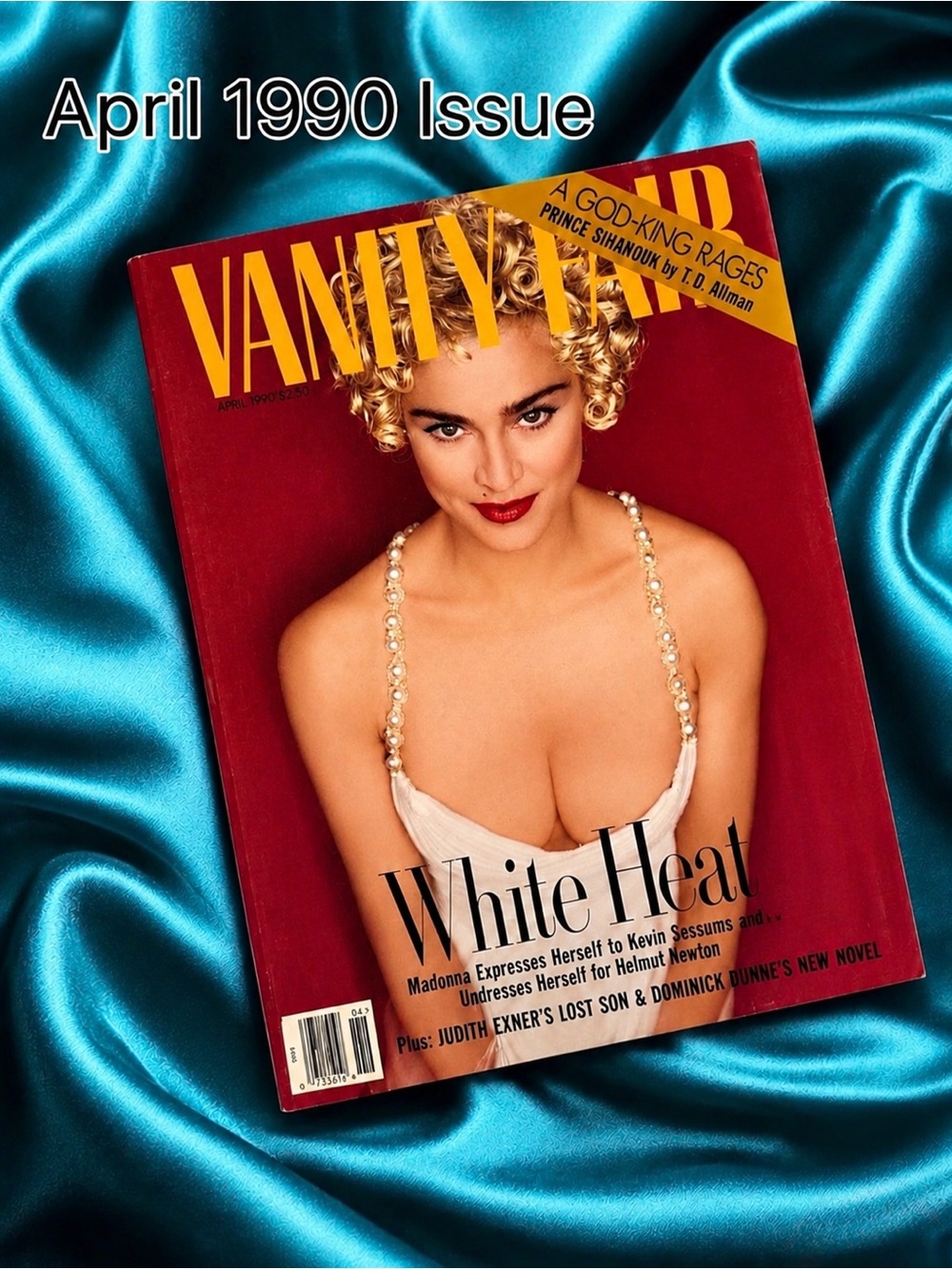 1990 Madonna Vanity Fair April, Cover: Madonna, Helmut Newton 90s Fashion Photos